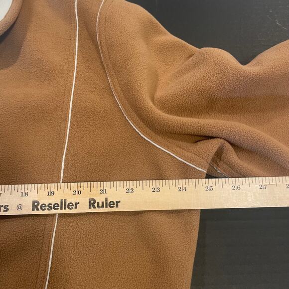 Susan Graver Weekend  Fleece  Sherpa Coat jacket Large button down pockets - Picture 6 of 14